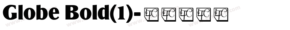 Globe Bold(1)字体转换
